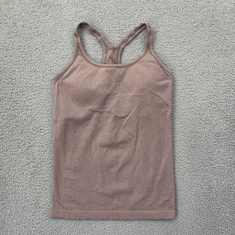 Lululemon Ebb To Street Tank Top Twilight Rose Athletic Athleisure Women's 8